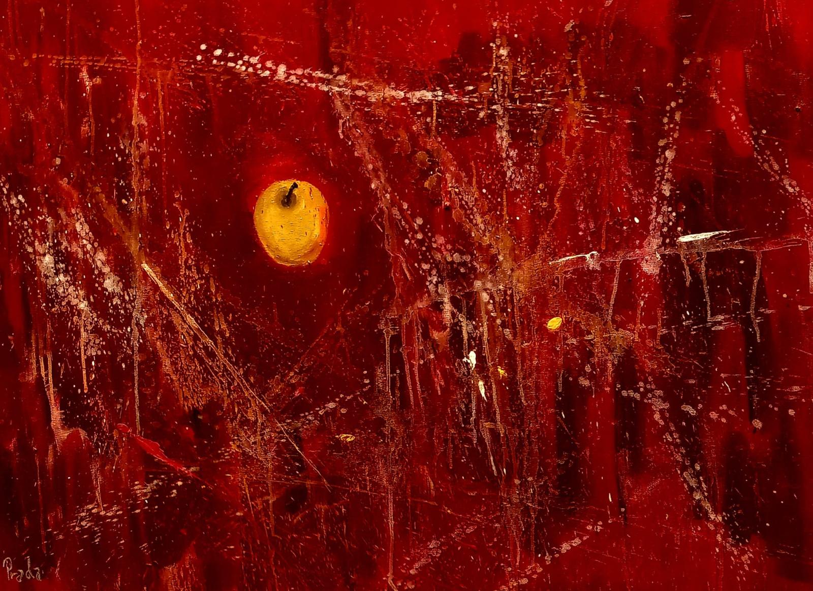 Aquarel·la amb composició orgànica